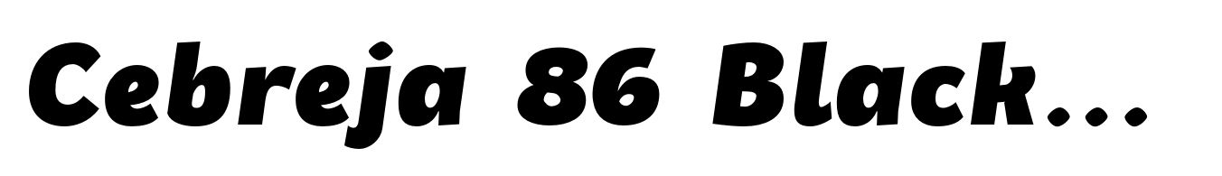 Cebreja 86 Black Italic